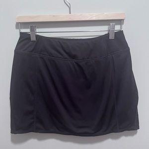 Tangerine Active Skort Black Ladies Small Back zipper pocket Golf or Tennis EUC